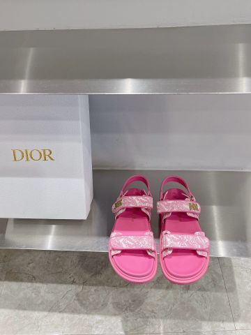 Sandal nữ Dior* hai quai hoạ tiết đẹp trẻ trung VIP 1:1