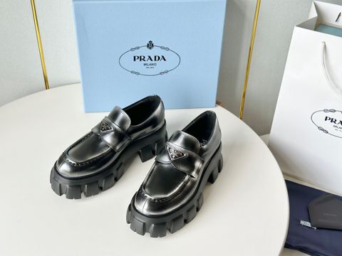 Giày nữ PRADA* đế cao 6,5cm dáng khoẻ đẹp độc VIP 1:1