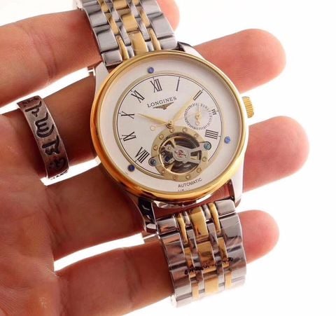 Đồng hồ cơ longines dây kim loại đẹp sale