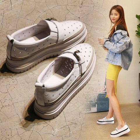 Slip on da bò đẹp lỗ thoáng khí giá tốt