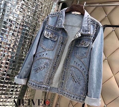 Áo jeans nữ tán đinh hàng đẹp cao cấp chất chuẩn