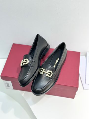 Giày nữ Loafer SALVATORE* da bò lỳ mềm đẹp thanh lịch VIP 1:1