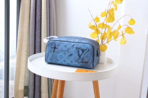 Túi clutch LV* nam nữ dáng rộng hoạ tiết Monogram xanh đẹp SIÊU CẤP