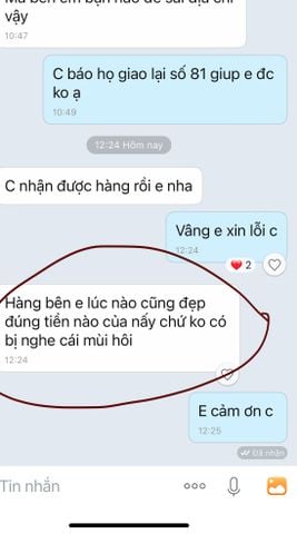 Phản hồi của khách hàng tại Lien Fashion