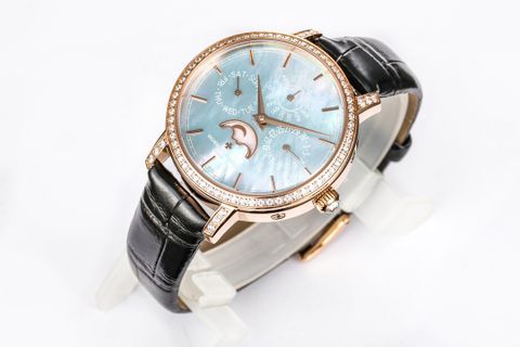 Đồng hồ nữ VACHERON* CONSSTANTIN* máy cơ dây da case 36,5cm đẹp sang thanh lịch VIP 1:1