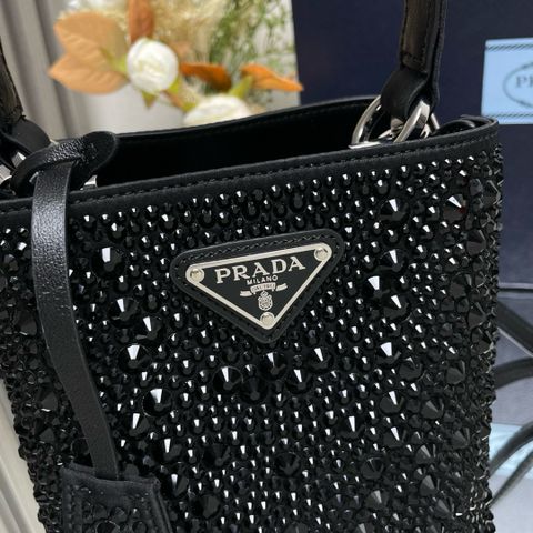 Túi xách nữ PRADA* đá đen đẹp sang VIP 1:1