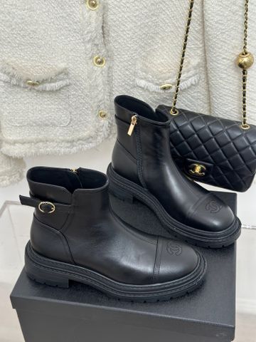 Boot chanel* cao 4,5cm da bò dáng khoẻ đẹp VIP 1:1