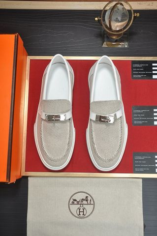 Giày slip on nam HM* chất vải canvas lót da bê khoá bạc đẹp VIP 1:1