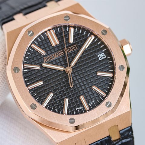 Đồng hồ nam Audemars* Piguet* máy cơ dây vân cá sấu đẹp VIP 1:1