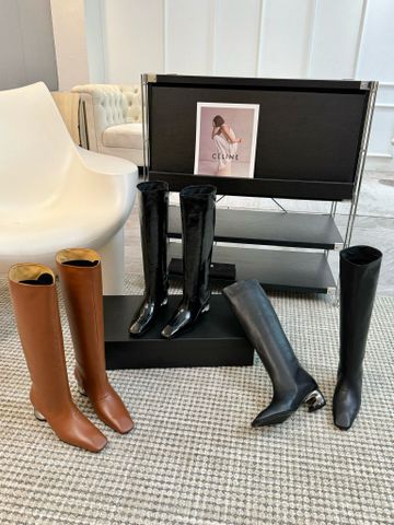 Boot JIL SANDER* cổ cao gần gối gót 5cm si bạc đẹp sang VIP 1:1