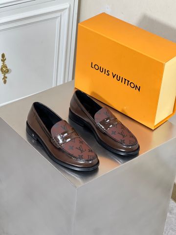 Giày nam Loafer LV* hoạ tiết Monogram đẹp VIP 1:1