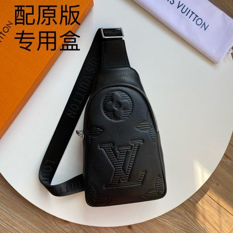 Túi nam Louis* LV* da bò dập nổi hoạ tiết Monogram đẹp cao cấp