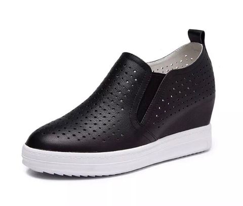 Slip on độn đế 7cm lỗ thoáng khí