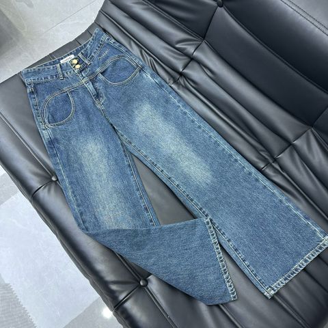 Quần jeans nữ chanel* ống đứng dáng đẹp VIP 1:1