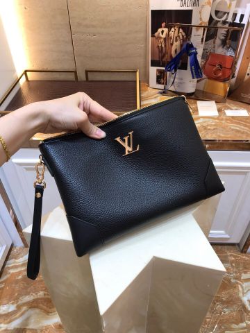 Clutch Louis* LV* nam nữ da bò mềm