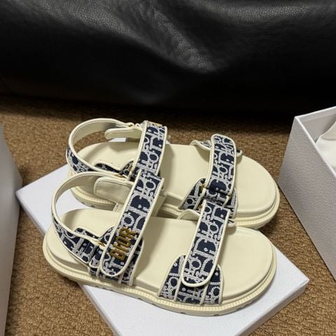 Sandal nữ Di*or* quai vải hoạ tiết cao cấp