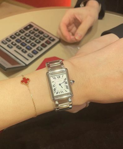 Đồng hồ nữ Cartier* dây kim loại và dây da mặt vuông đẹp SIÊU CẤP