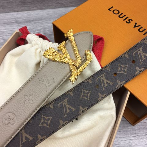 Belt nữ LV* bản 3cm dây hoạ tiết Monogram