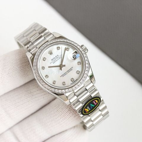 Đồng hồ nữ rolex* 31mm máy cơ dây kim loại