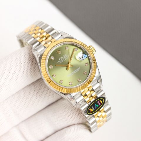 Đồng hồ nữ rolex* 31mm máy cơ dây kim loại