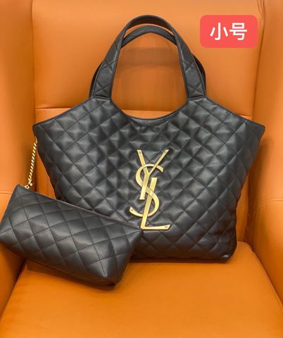 Túi xách nữ YSL* big size trần vân kèm ví nhỏ đẹp SIÊU CẤP