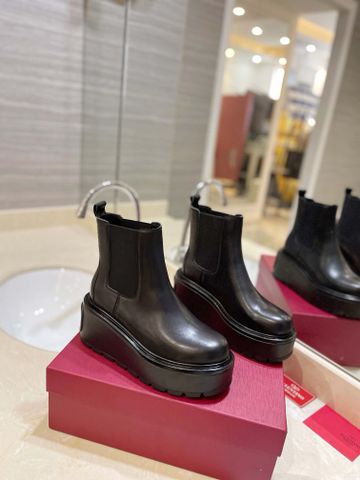 Boot VALENTINO* cổ lỡ đế cao 8cm dáng đơn giản đẹp dễ đi VIP 1:1