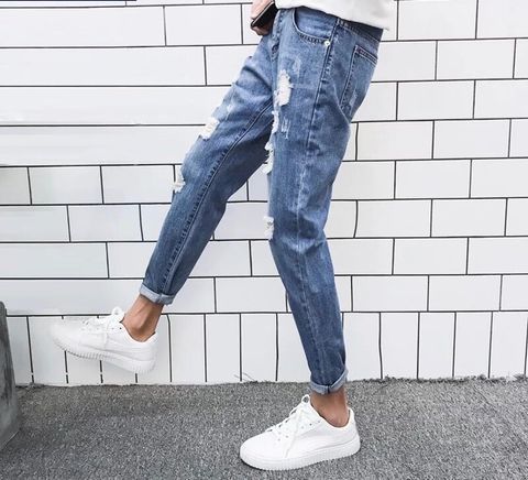 Quần baggi jeans nam