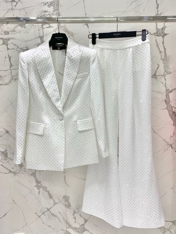 Bộ vest nữ BALMAIN* Màu trắng đính đá đẹp sang VIP 1:1