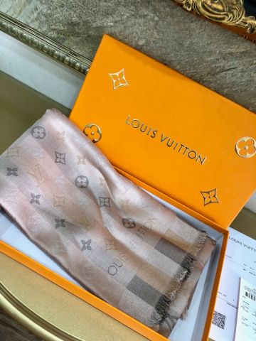 Khăn nữ L*V hoạ tiết Monogram sọc màu mẫu mới đẹp sang VIP 1:1