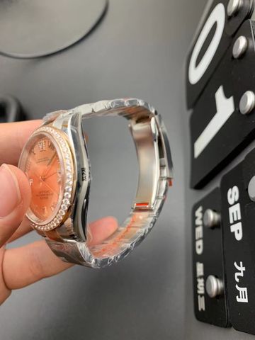 Đồng hồ nam nữ rolex* case 36mm mặt hồng đẹp VIP 1:1