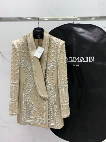 Áo vest nữ BALMAIN* đính ngọc hình học đẹp sang độc đáo VIP 1:1