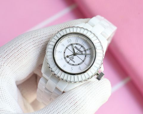 Đồng hồ nữ chanel* dây gốm case 32mm viền kim ống đẹp độc