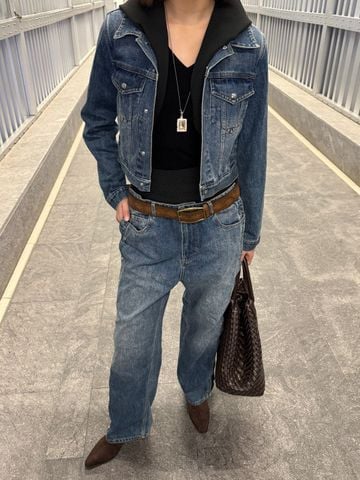 Áo khoác jeans nữ alaia
