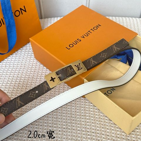 Belt nữ LV* bản 2.0cm dây hoạ tiết Monogram