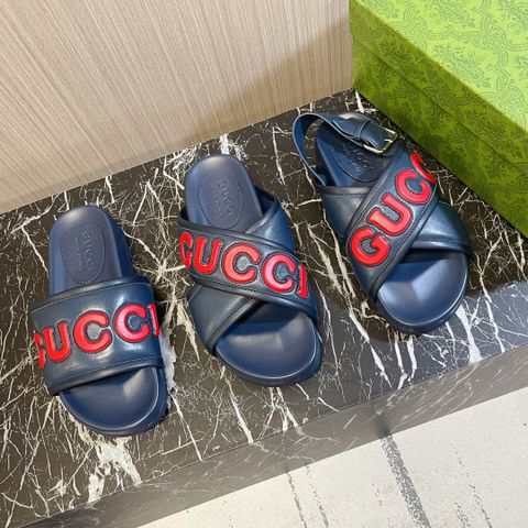 Dép GUCCI* / sandal GUCCI* nam nữ da bò lỳ đẹp cao cấp