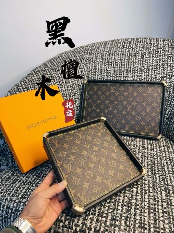 Khay gỗ Louiss* L*V* hoạ tiết Monogram nâu VIP 1:1