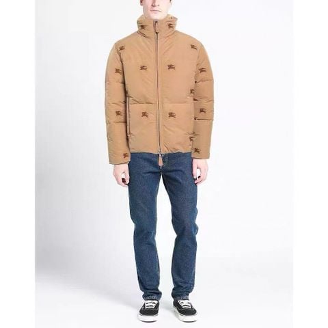 Áo phao BURBERRY* nam nữ thêu hoạ tiết Logo hiệp sĩ ngựa đẹp VIP 1:1