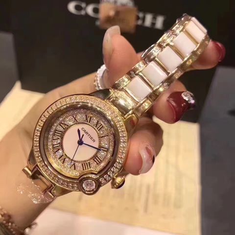 Đồng hồ nữ cartier nạm đá