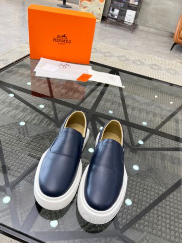 Giày slip on nam HERMES* da bò đẹp xịn VIP 1:1