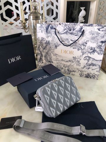 Túi DIOR* nam nữ hoạ tiết kim cương sz mini cao cấp