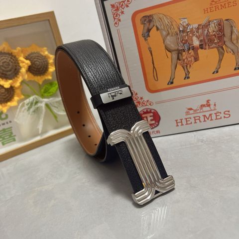 Belt nam HERMES* bản 3,8cm da bò cao cấp