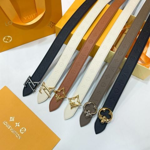 Belt nữ L*V dây belt có thể sử dụng được cả hai mặt hai màu rất đẹp