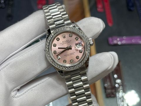 Đồng hồ nữ rolex* dây kim loại case 28mm VIP 1:1