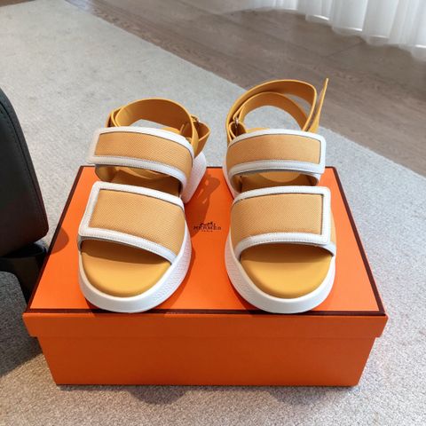 Sandal thể thao nam nữ Hermes* đế cao chất vải đẹp VIP 1:1