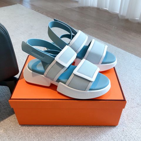 Sandal thể thao nam nữ Hermes* đế cao chất vải đẹp VIP 1:1