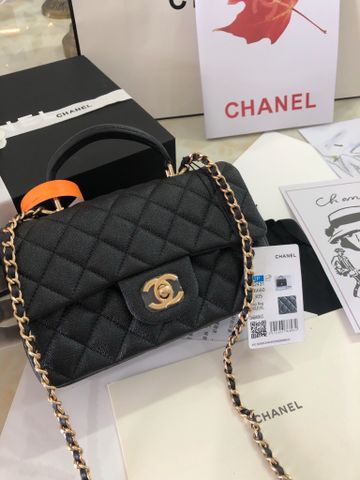 Túi xách nữ chanel* classic handle da hạt size 20cm VIP 1:1