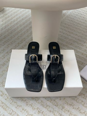 Sandal sỏ ngón Toteme* da vân cá sấu đẹp sang VIP 1:1