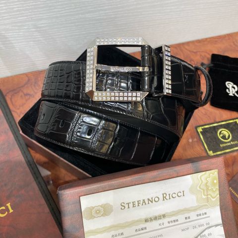 Belt nam Stefano* Ricci* dây cá sấu mặt nạm kim nhân tạo đẹp lịch lãm VIP 1:1