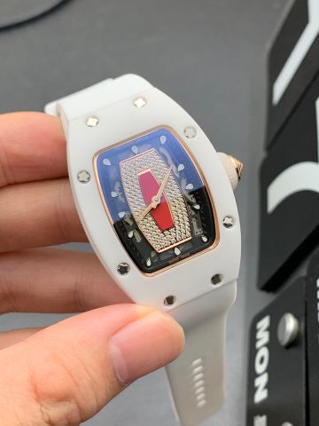 Đồng hồ nữ RICHARD* MILLE* dây cao su màu trắng VIP 1:1