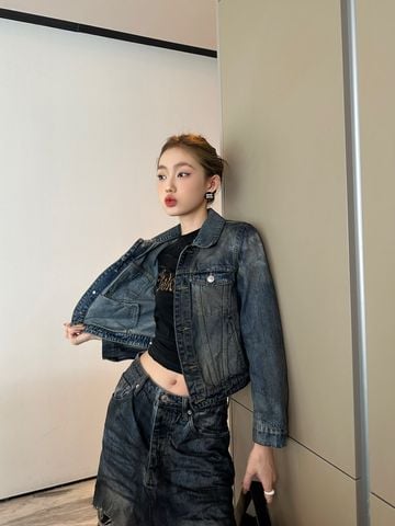 Áo khoác jeans nữ BALENCIAGA* cao cấp